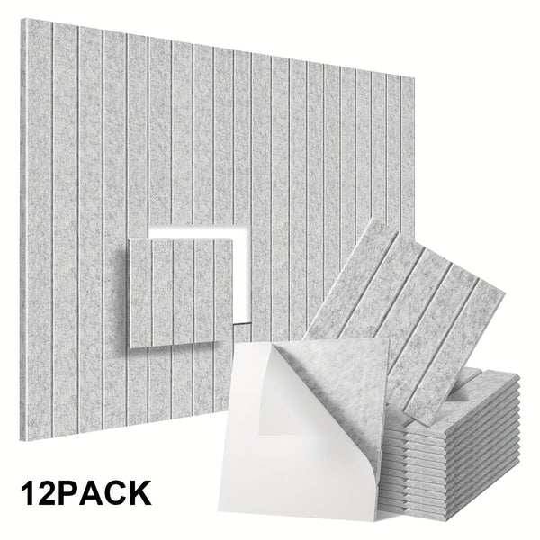 JSTechnologyshop | A spliced felt vertical striped wall sticker photo wall & DIY, 12 pieces in a set.