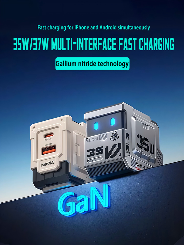 JIUSHI technology shop | WEKOME Gallium Nitride Fast Charger | 35W/67W Multi-interface Desktop Device Charger