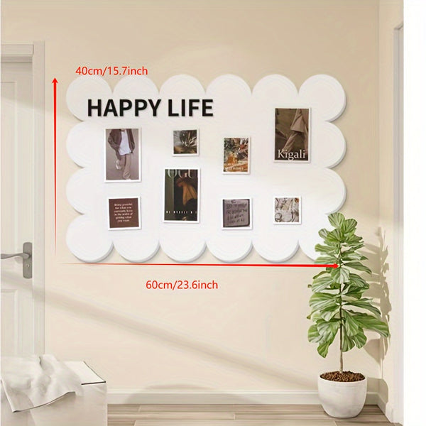 JIUSHI Technologyshop | Chic Felt Photo Wall Panel - Reusable, Self-Adhesive Matte Finish for Living Room Decor & Art Display